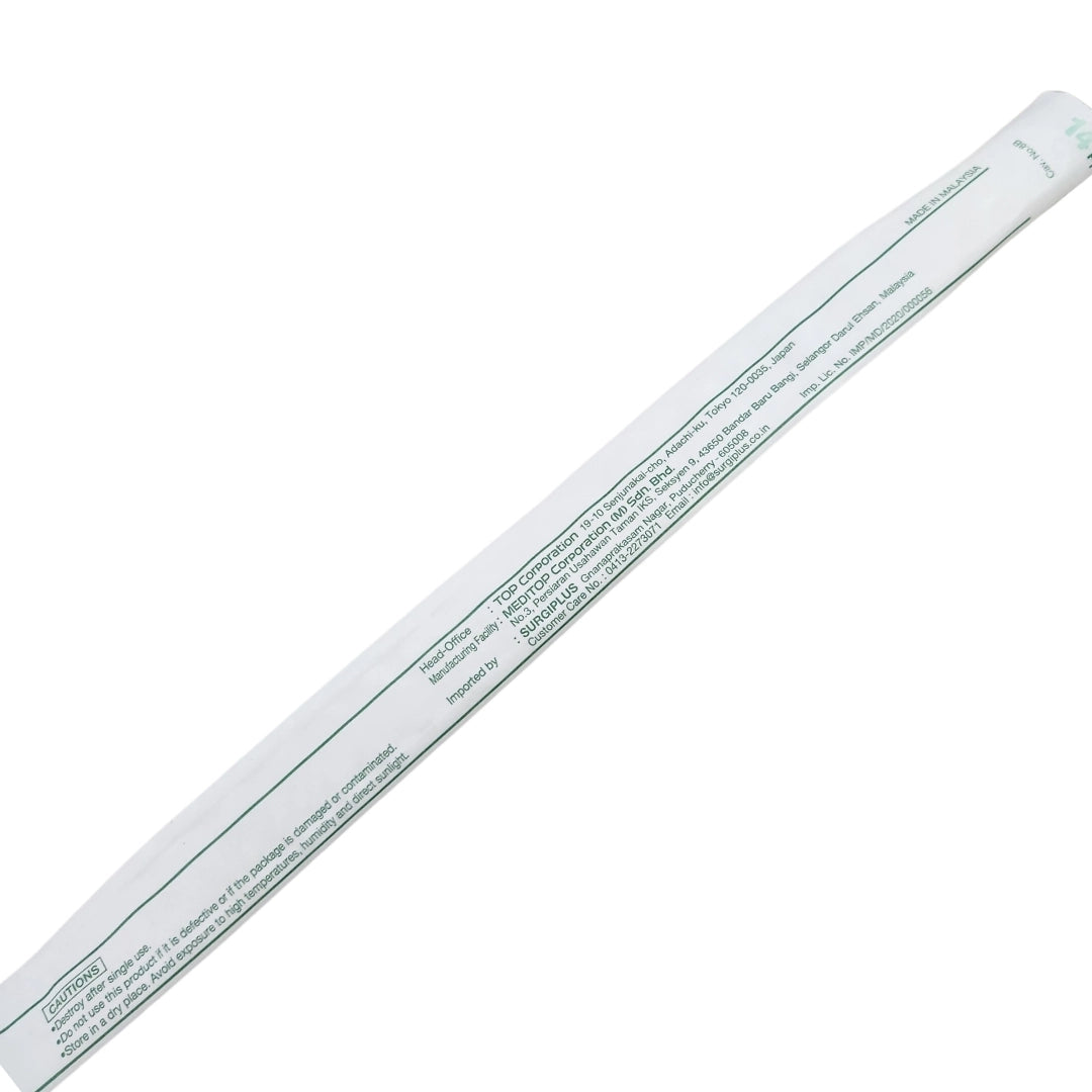 Top Suction Catheter 14FR (4.67mm) – Oral/Nasal with Funnel Connector