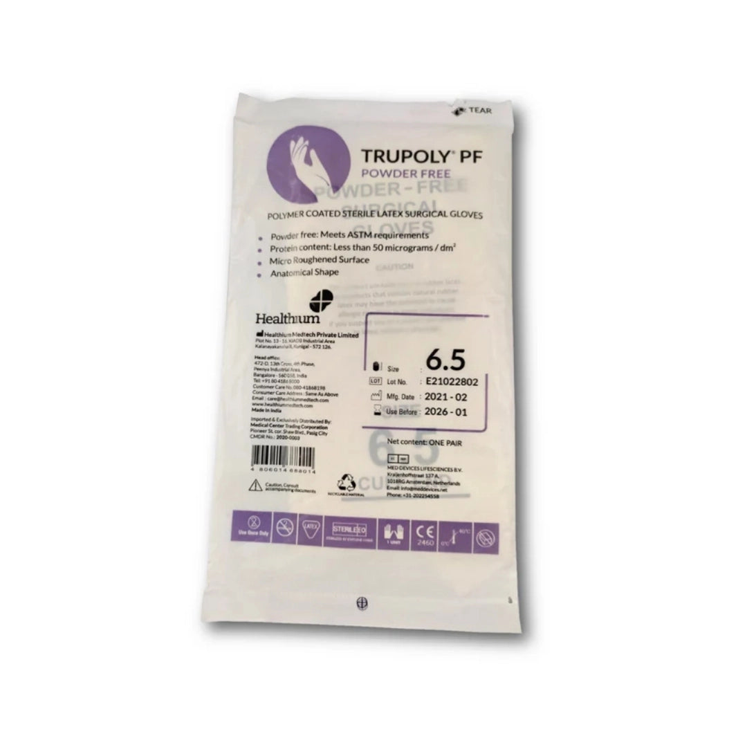 Buy Trupoly Powder Free Sterile Gloves for Medical Use