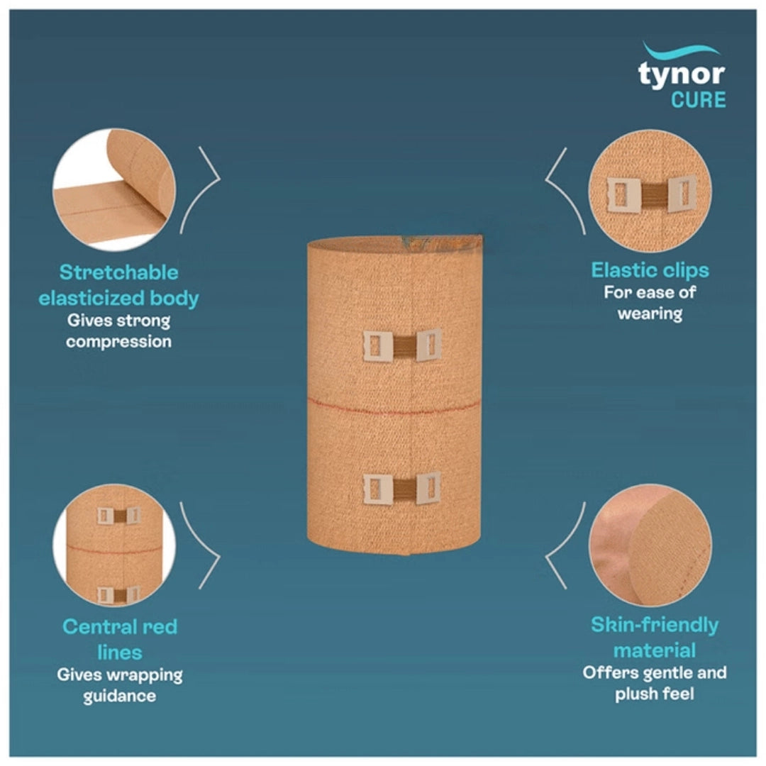 Tynocrepe Cotton Crepe Bandage 10CM*4MTR
