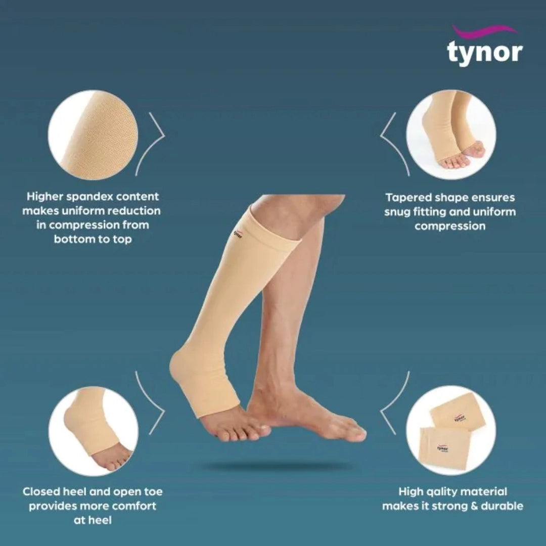 Tynor Below Knee Compression Stockings (Small)