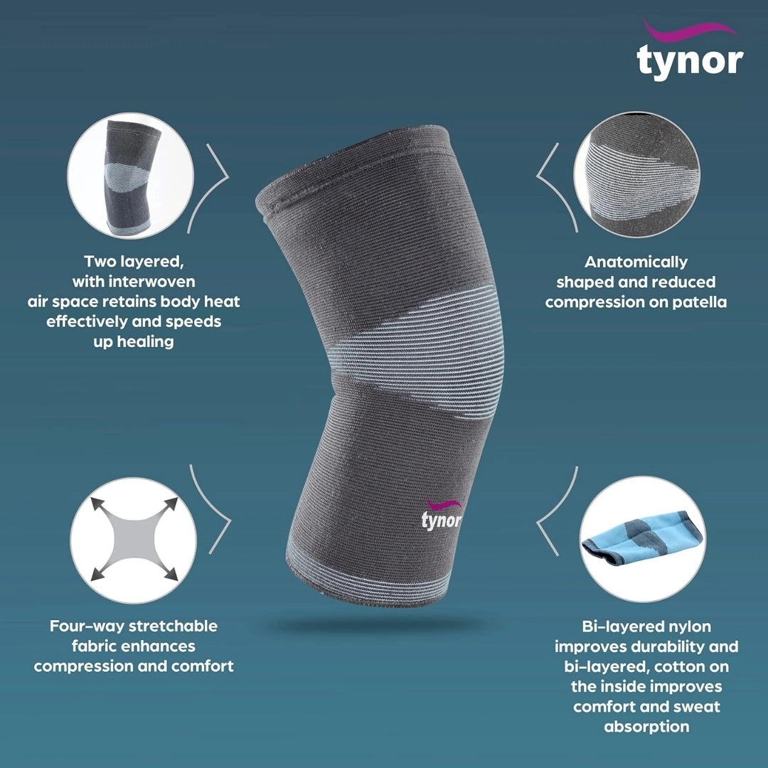 Tynor Bilayered Comfeel Knee Caps (XL)