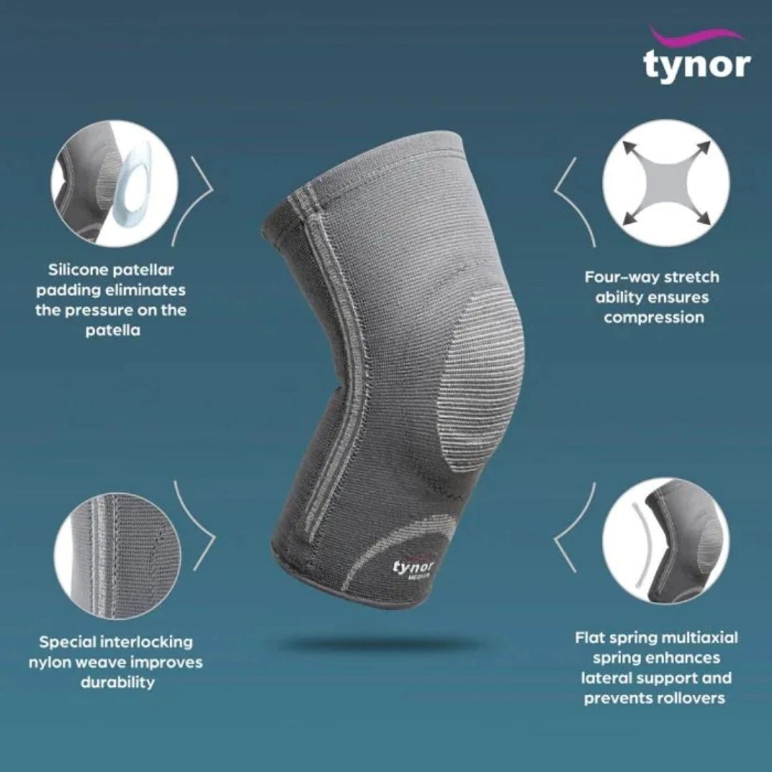 Tynor Comfortable Knee Cap with Patellar Ring (Small)
