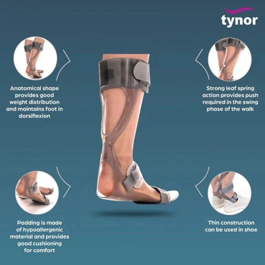 Tynor Foot Drop Splint for Left Foot (Medium)