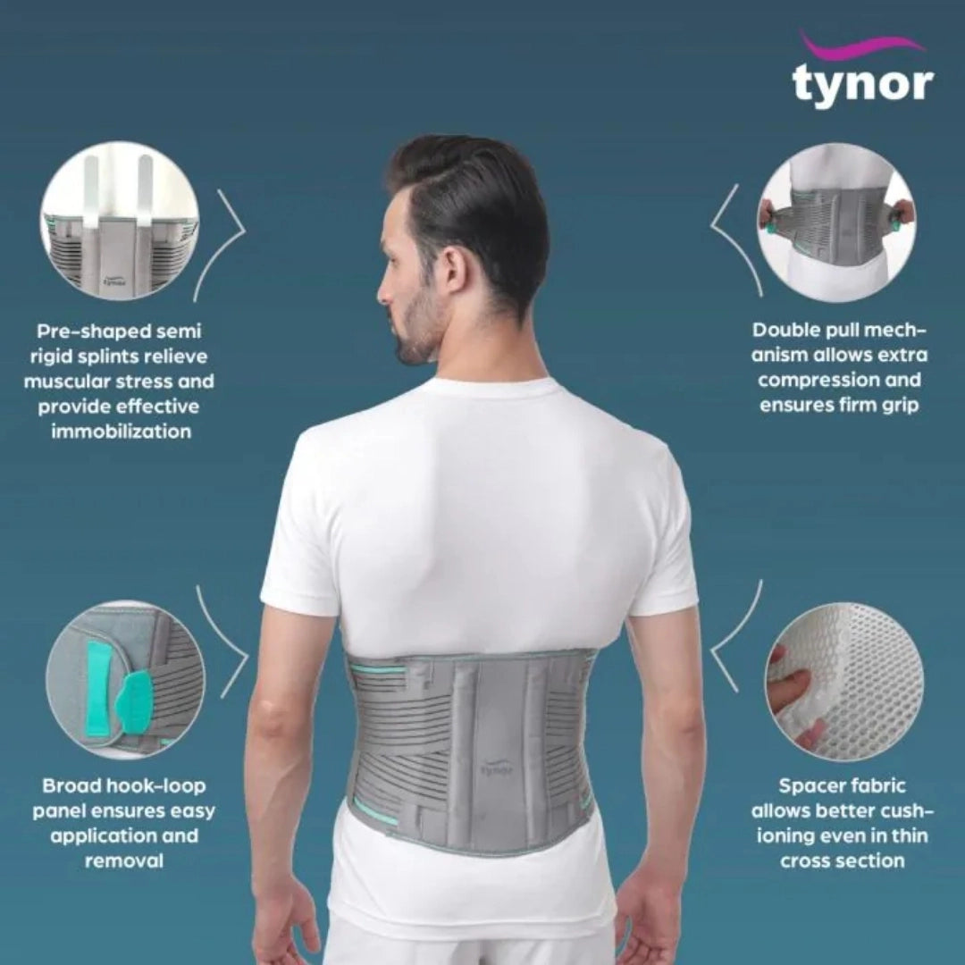 Tynor Lumbopore Lumbar Support Belt (XXL)