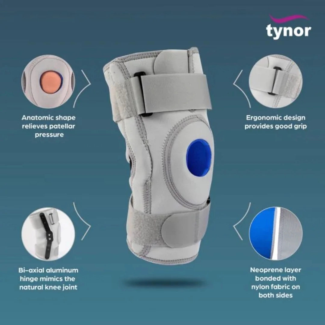 Tynor Neoprene Hinged Knee Support (Medium)