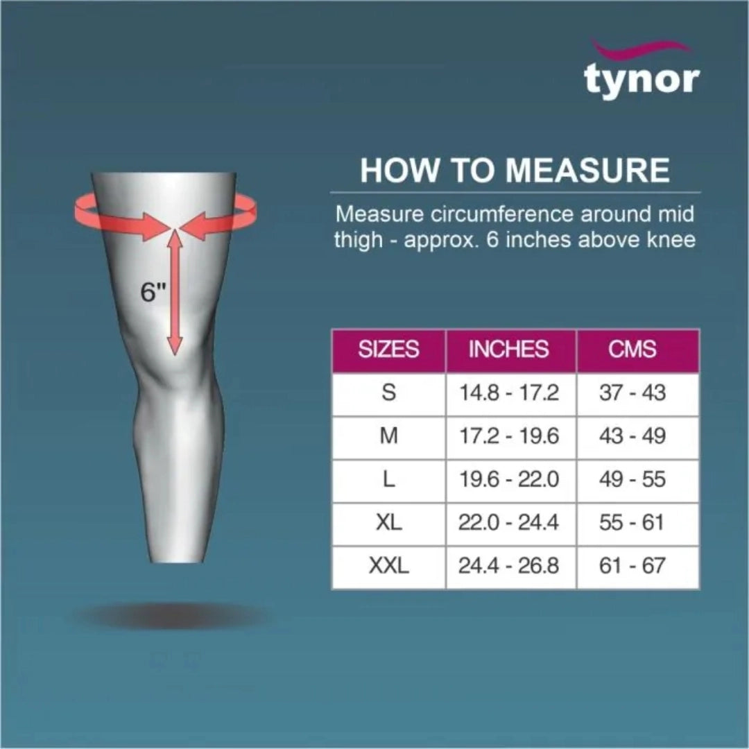 Tynor Neoprene Knee Support Sportif (Large)
