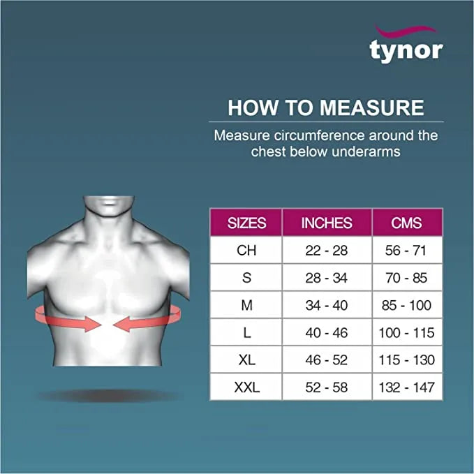 Tynor Clavicle Brace with Velcro (Large)