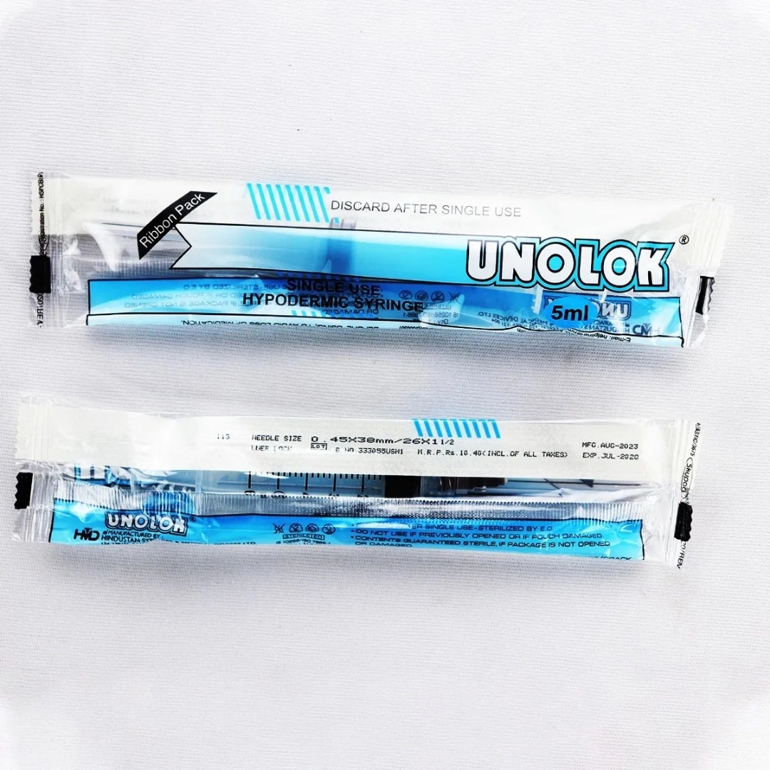 Unolok Syringe 5 ML 100 Pcs Box
