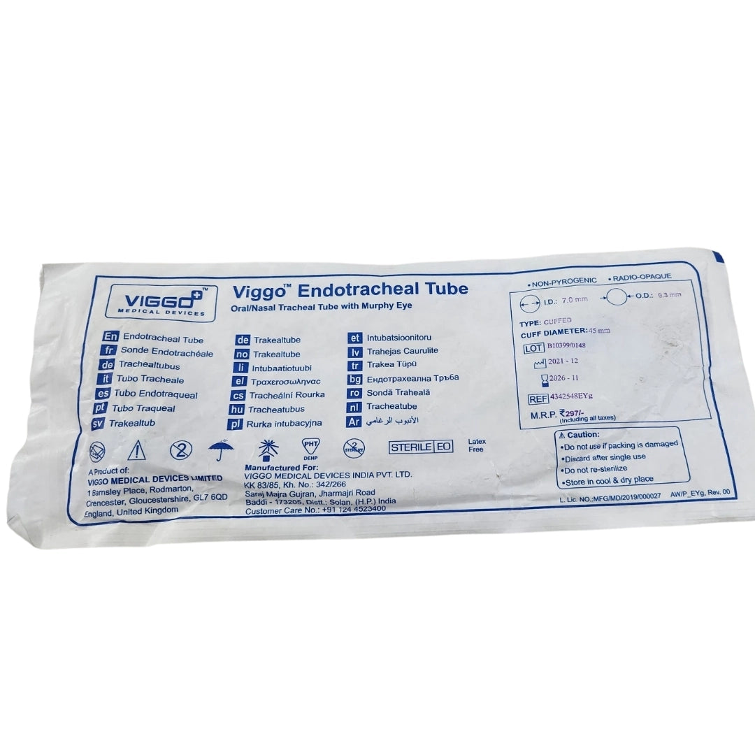 Buy Viggo Endotracheal Tube Oral/Nasal Tracheal Tube With Murphy Eye