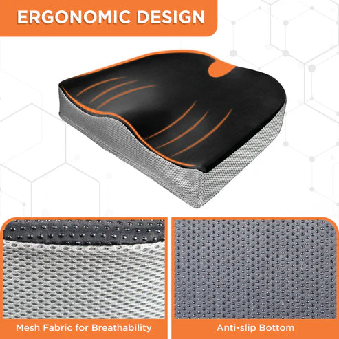 Vissco Coccyx Seat Cushion – Tailbone Pain Relief Orthopaedic Foam Cushion (PC 1123)