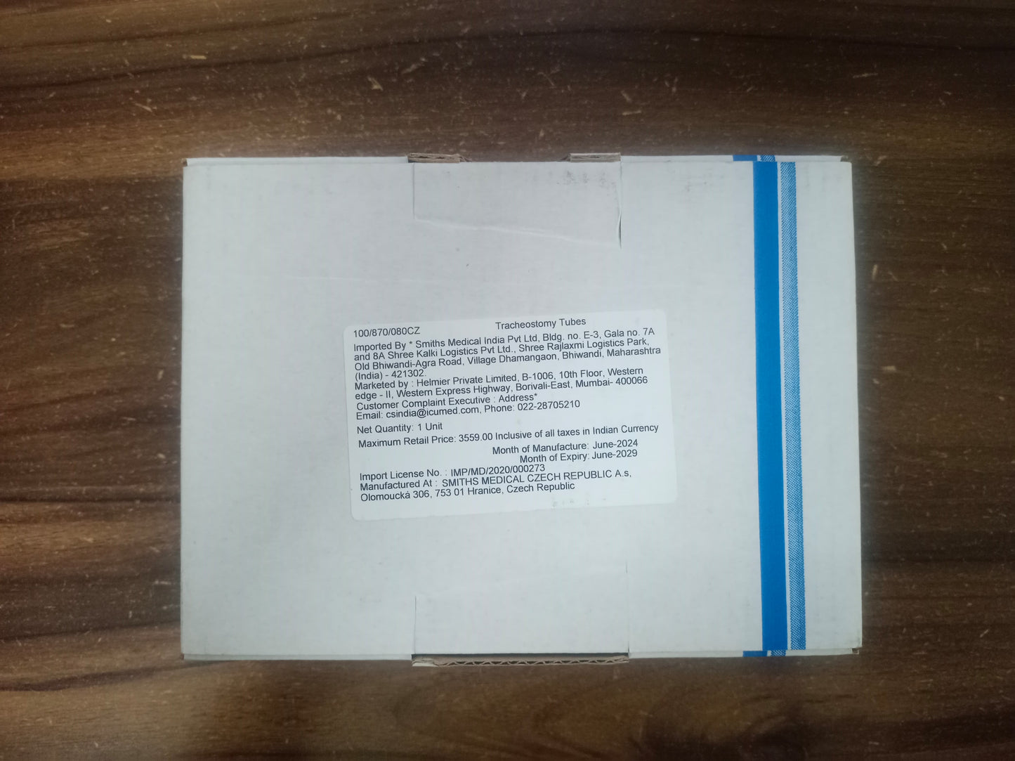 Portex Blue Line Ultra Tracheostomy Tube Kit Suctionaid