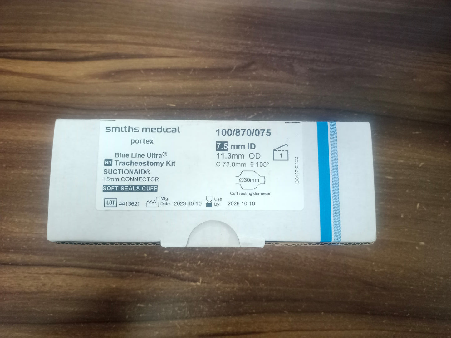 Portex Blue Line Ultra Tracheostomy Tube Kit Suctionaid