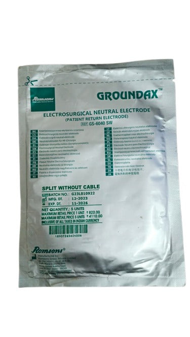 Romsons Groundax Electrosurgical Neutral Electrode - GS 6040SW