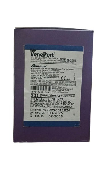 Romsons Veneport IV Cannula