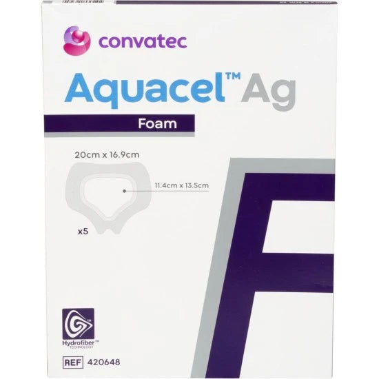 ConvaTec Aquacel Ag Adhesive Foam 420648 (2 Pcs)