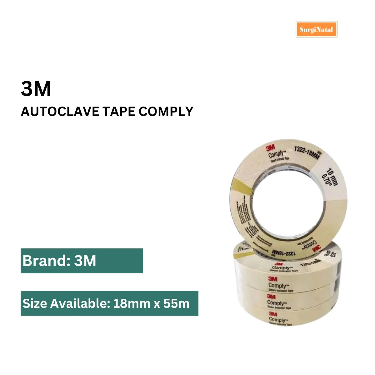 Buy 3M Autoclave Steam Indicator Tape - Lowest Prices Online