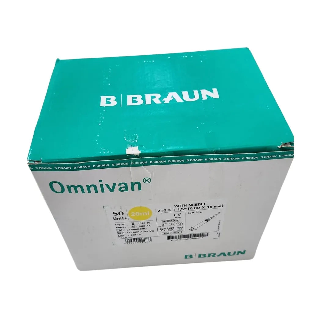 Buy Omnivan 20ml Syringe with Needle - 50 Pack | B Braun