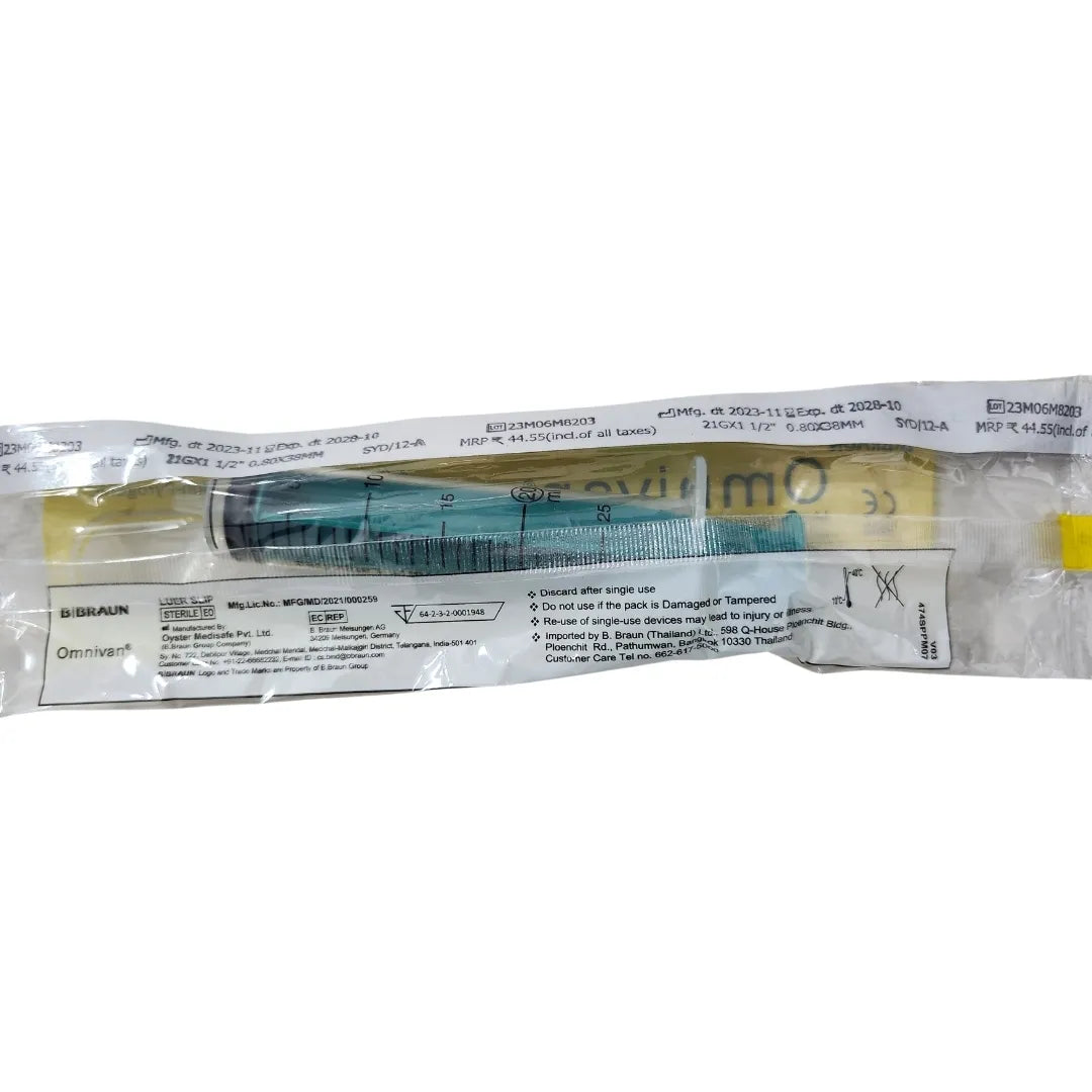 Buy Omnivan 20ml Syringe with Needle - 50 Pack | B Braun