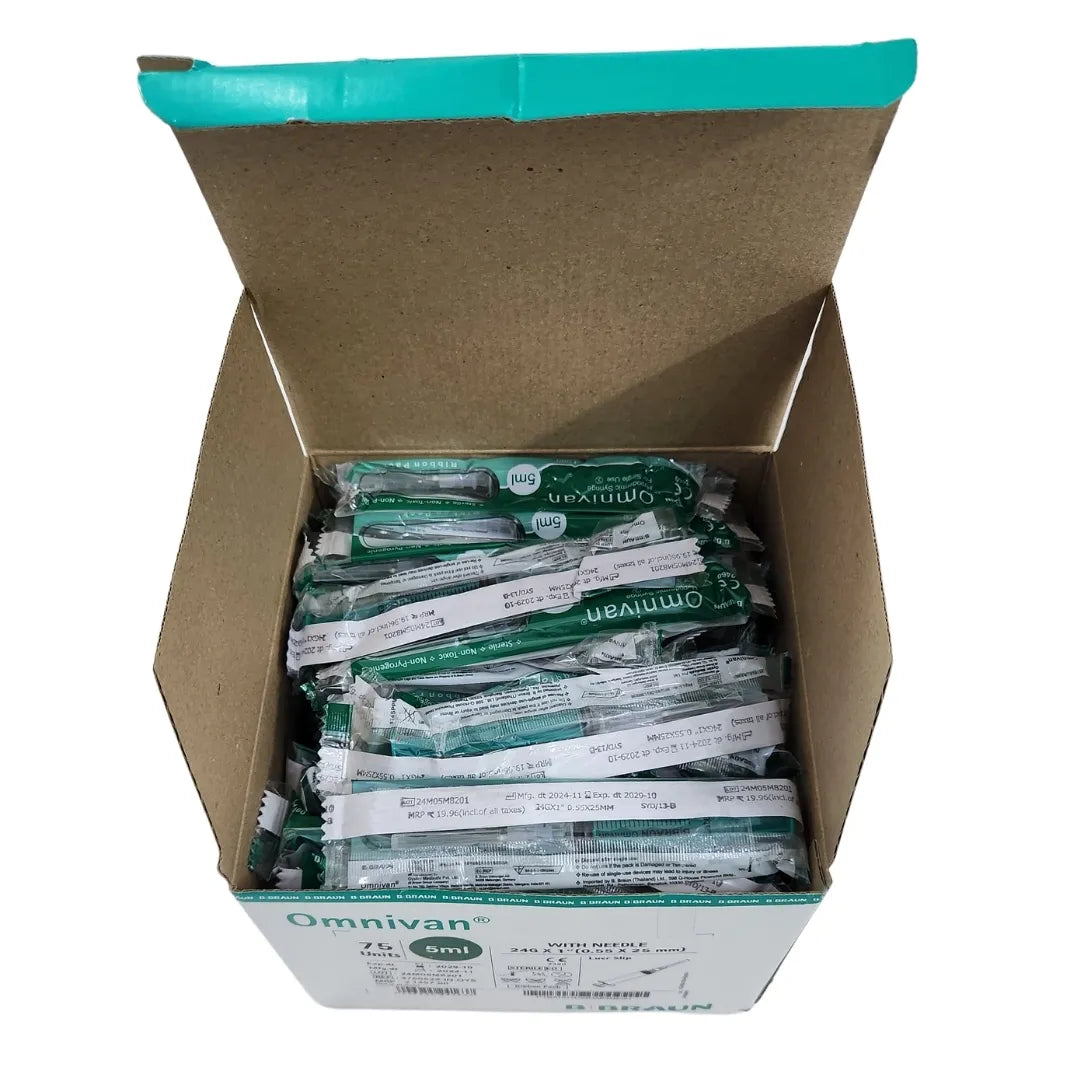 Buy Omnivan 5ml Syringe with Needle - 75 Pack | B Braun