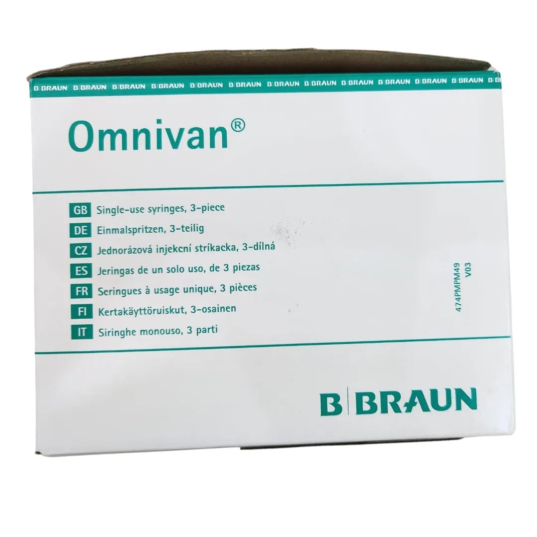 Buy Omnivan 5ml Syringe with Needle - 75 Pack | B Braun