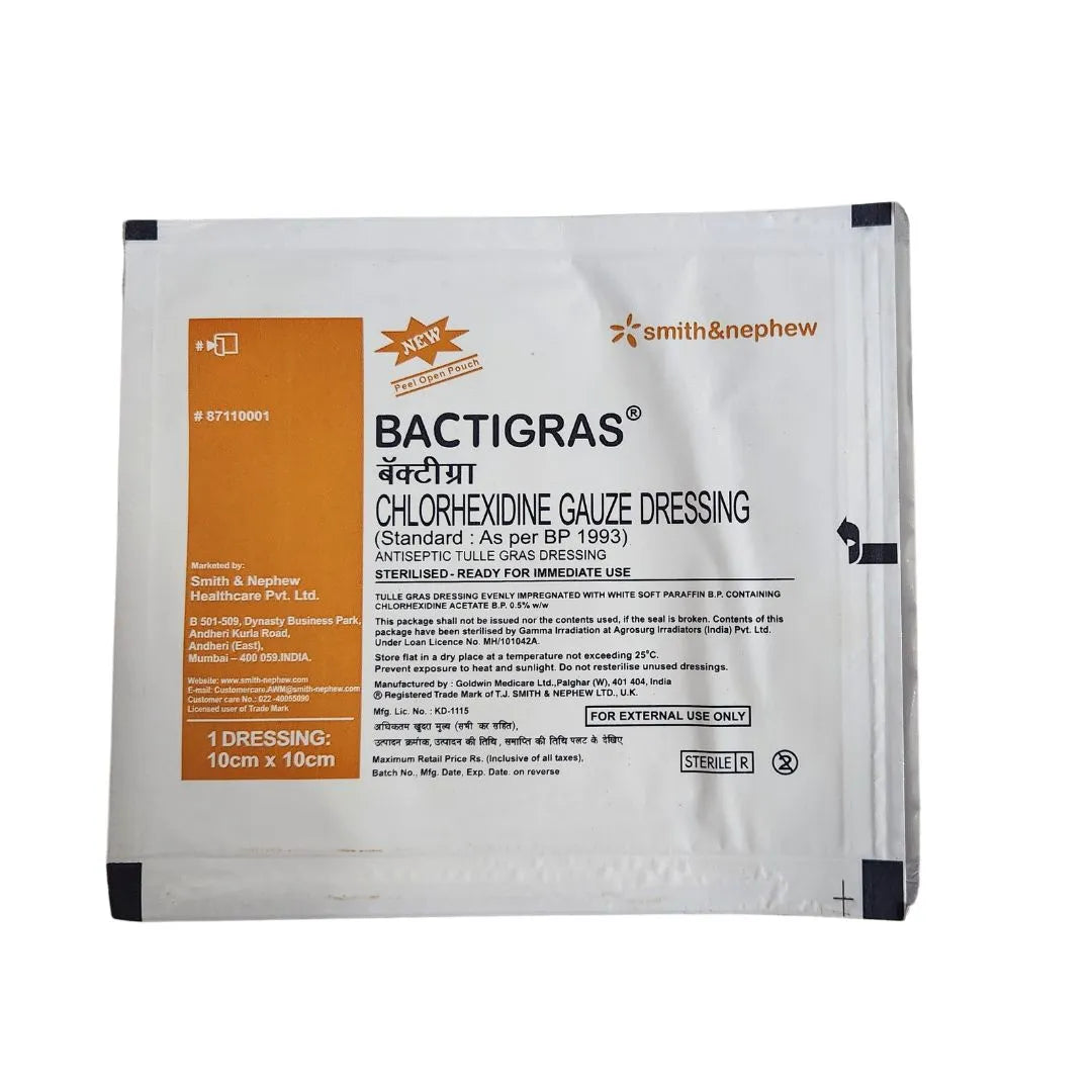 Bactigras Dressing 10cm x 10cm