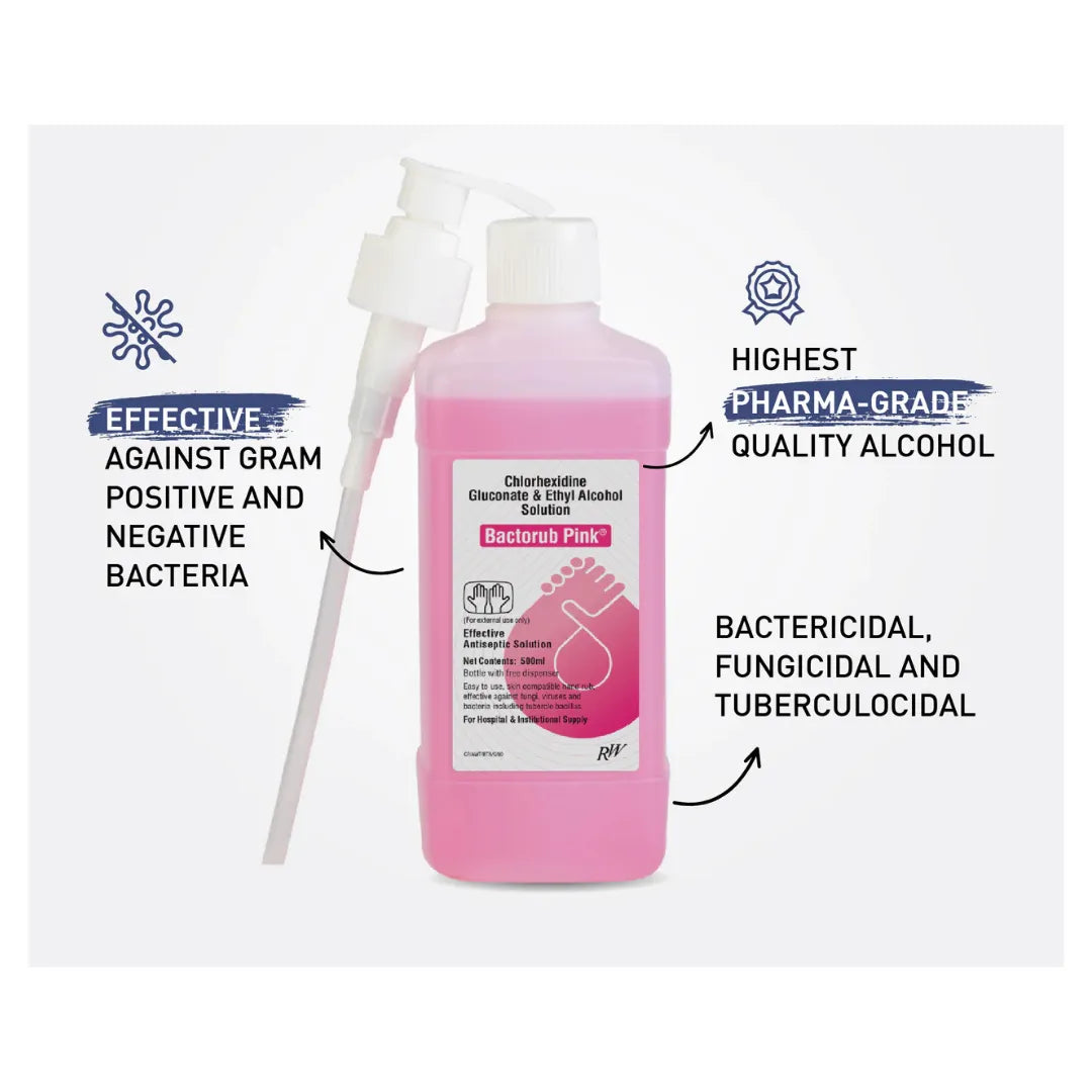 Buy Bactorub Handrub 500ml Online - Raman & Well