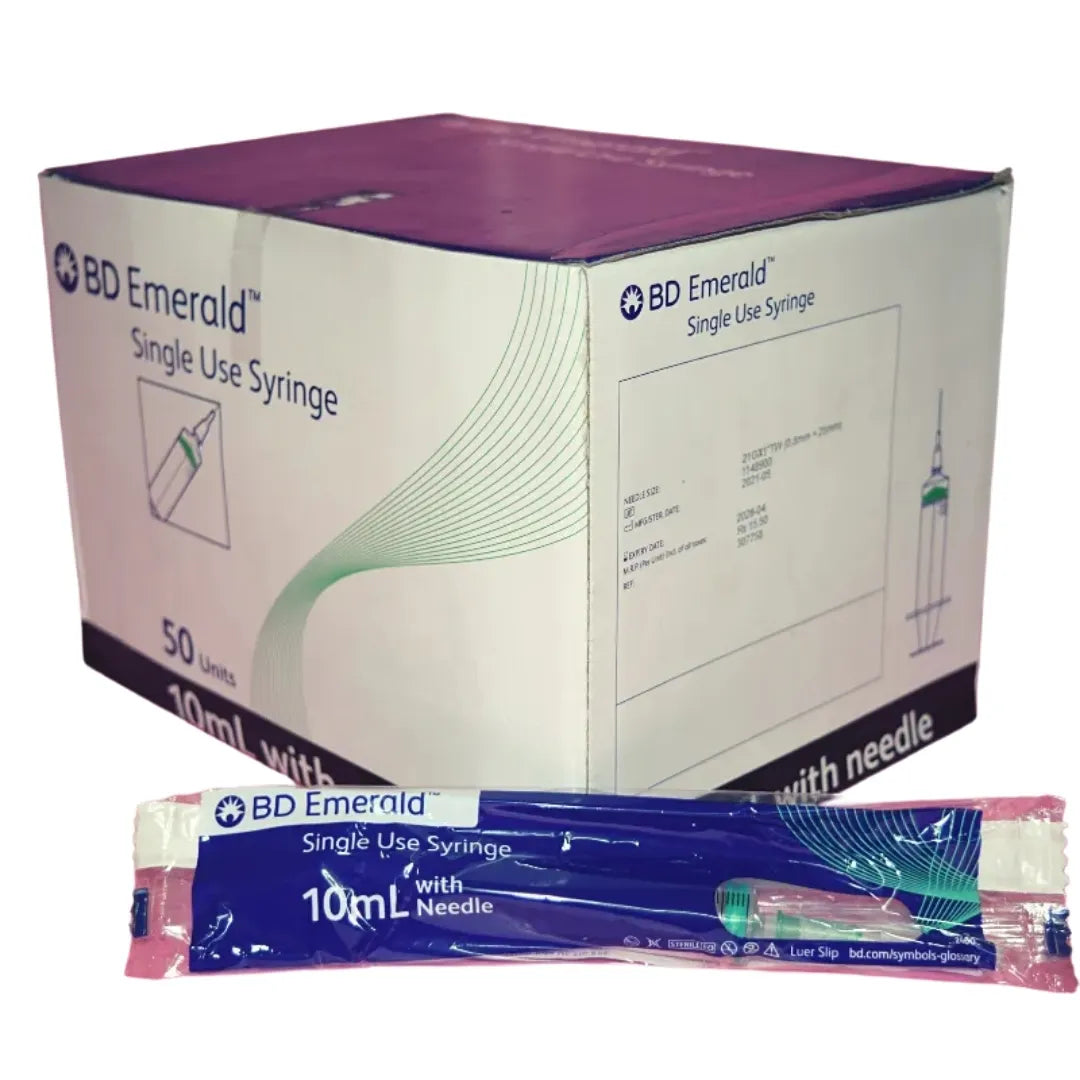 BD Syringe 10ml 21G, 50 Pcs