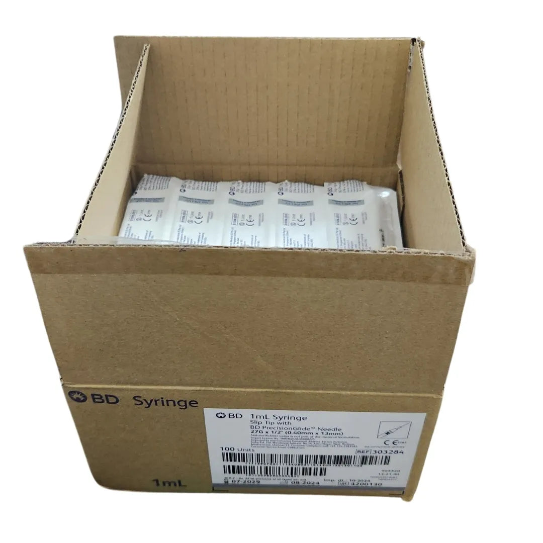 BD 1ml Syringe with 27G Needle - 100 Units Pack | SurgiNatal