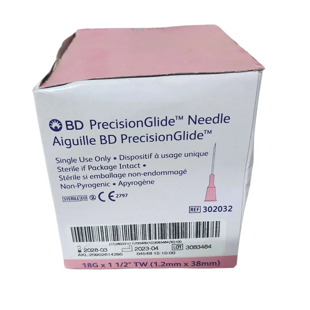 BD PrecisionGlide Needle 18G X 1.5 Pack of 100 Pcs