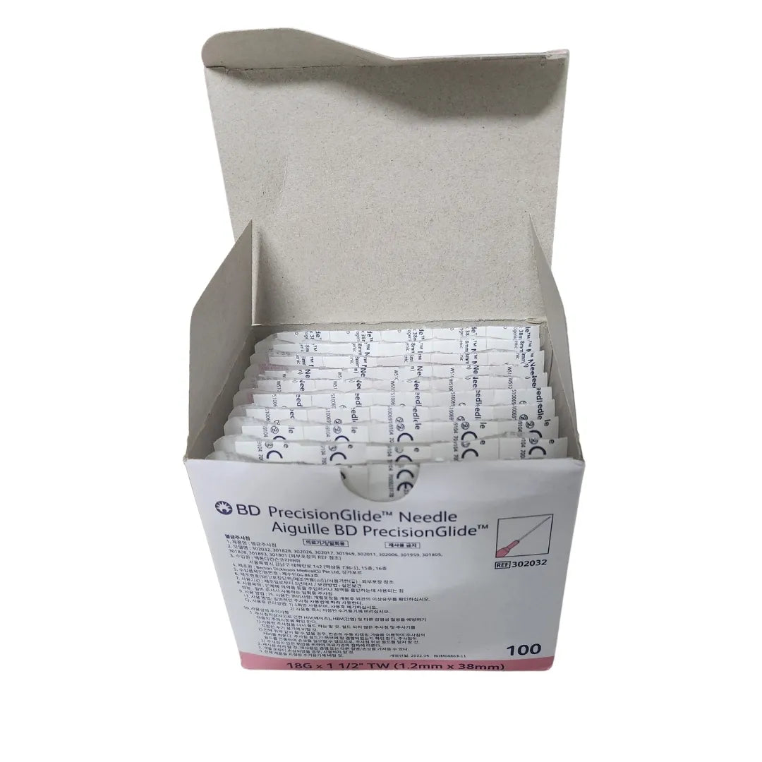 BD PrecisionGlide Needle 18G X 1.5 Pack of 100 Pcs