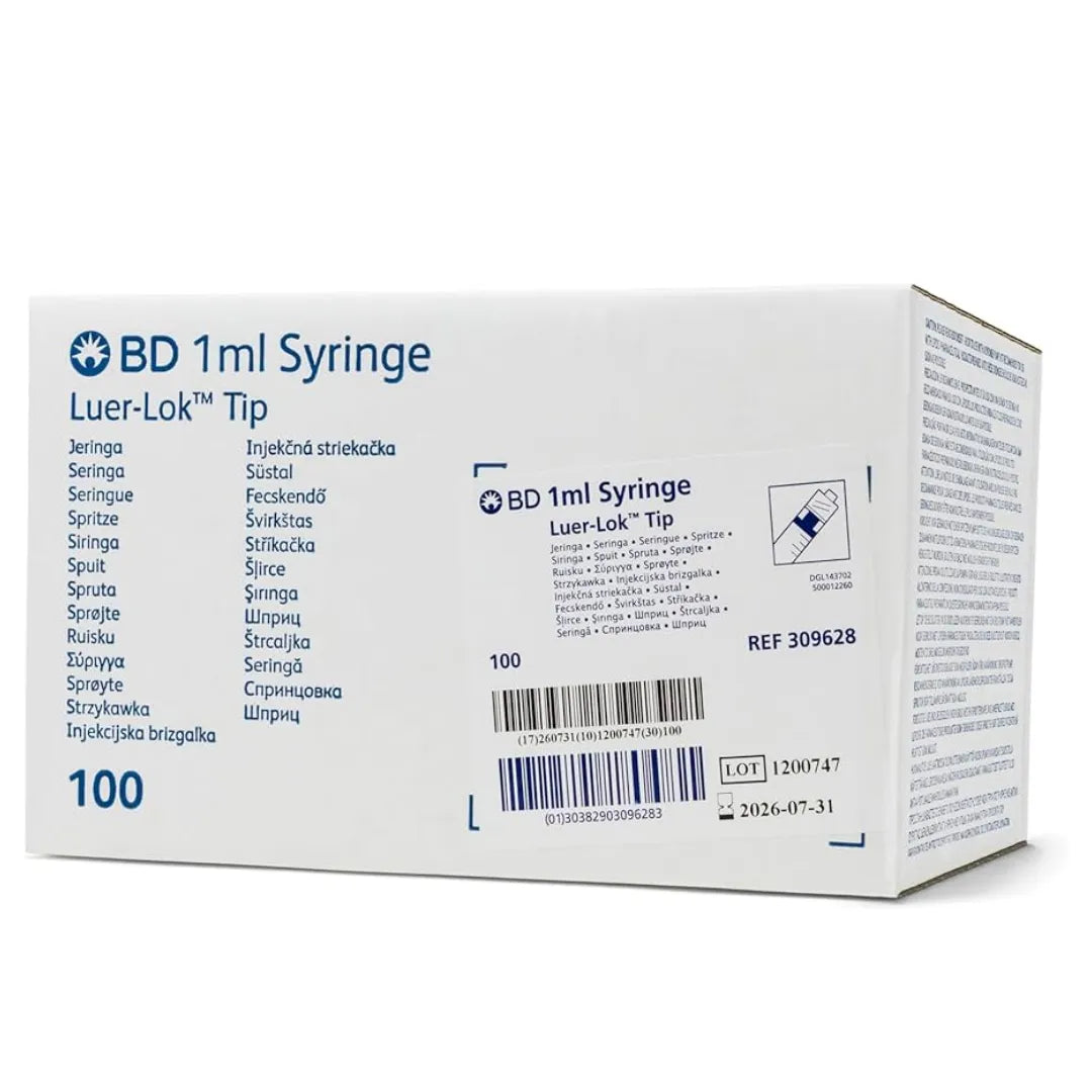 Order BD Syringe 1ml Luer Lock Without Needle – Shop Now
