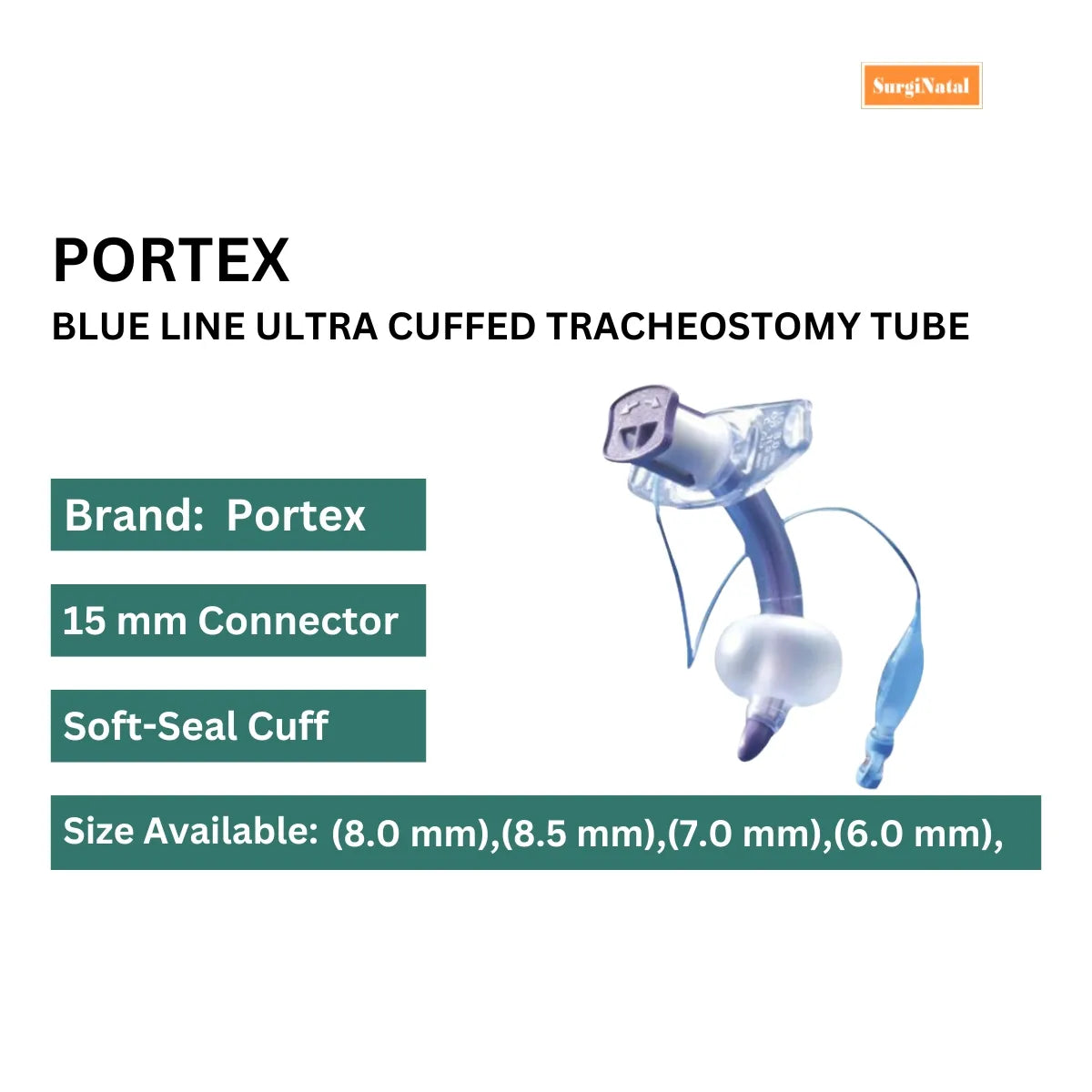 Buy Blue Line Ultra Cuffed Tracheostomy Tube Available