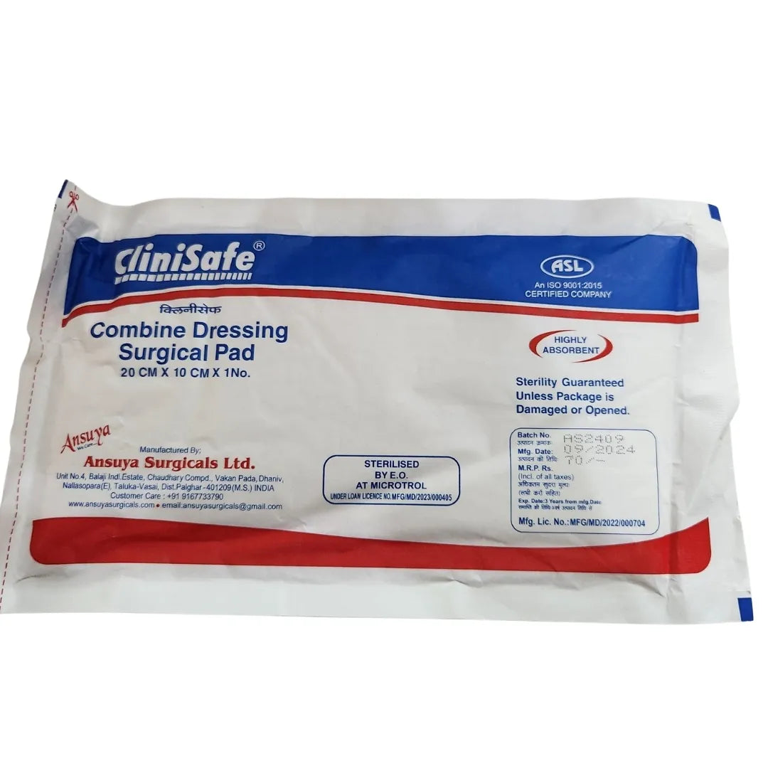 Buy Combine Dressing Surgical Pad 20cm x 10cm Online