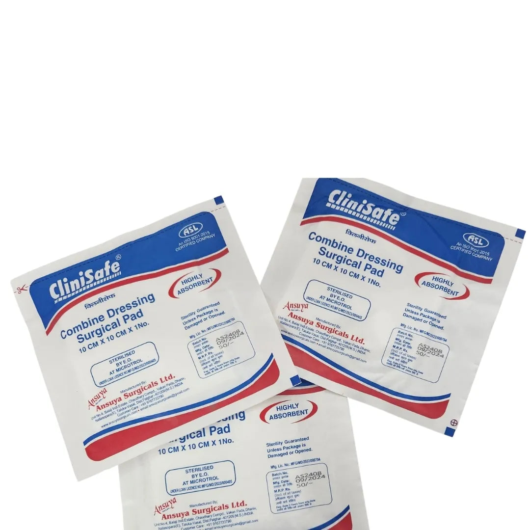 Buy Combine Dressing Surgical Pad 10cm x 10cm Online