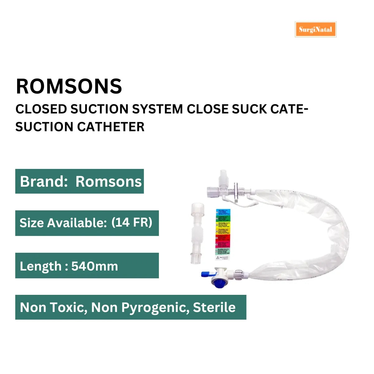 Buy Size 14FG Closed Suction Catheter for Medical Needs