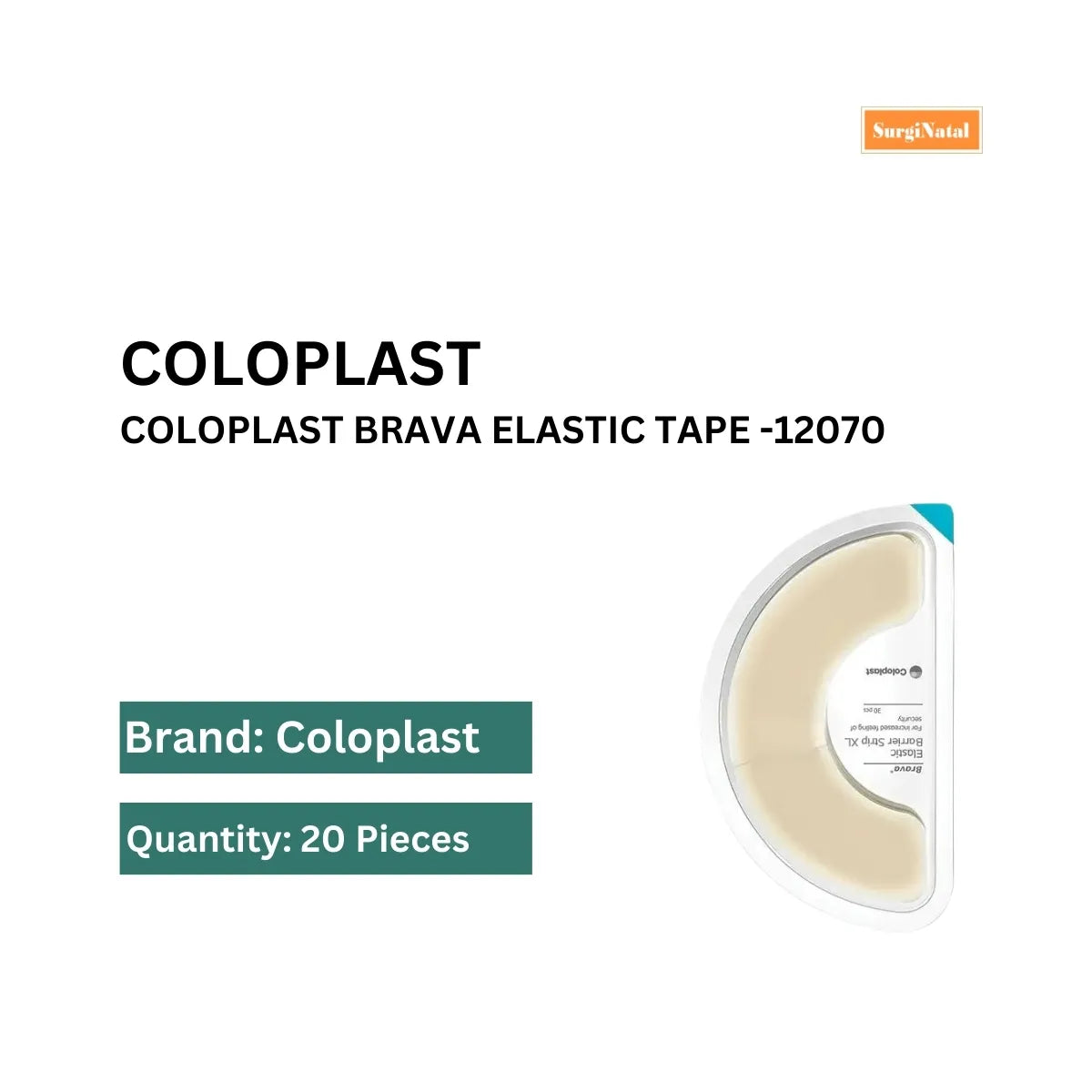 Buy Brava Elastic Ostomy Tape 12070 - Box of 20 Pcs | Coloplast