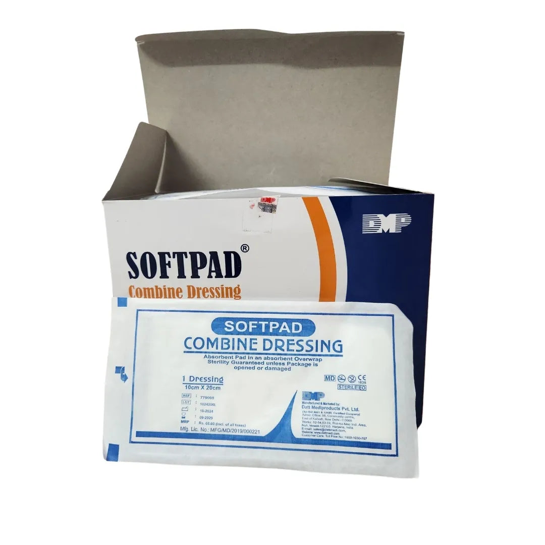 Buy Softpad Combine Dressing Pad 10cm x 20 cm | Datt Medi