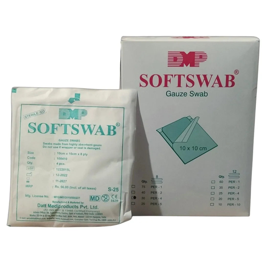Buy Softswab Sterile Gauze Swabs 10cm x 10cm | Datt Medi