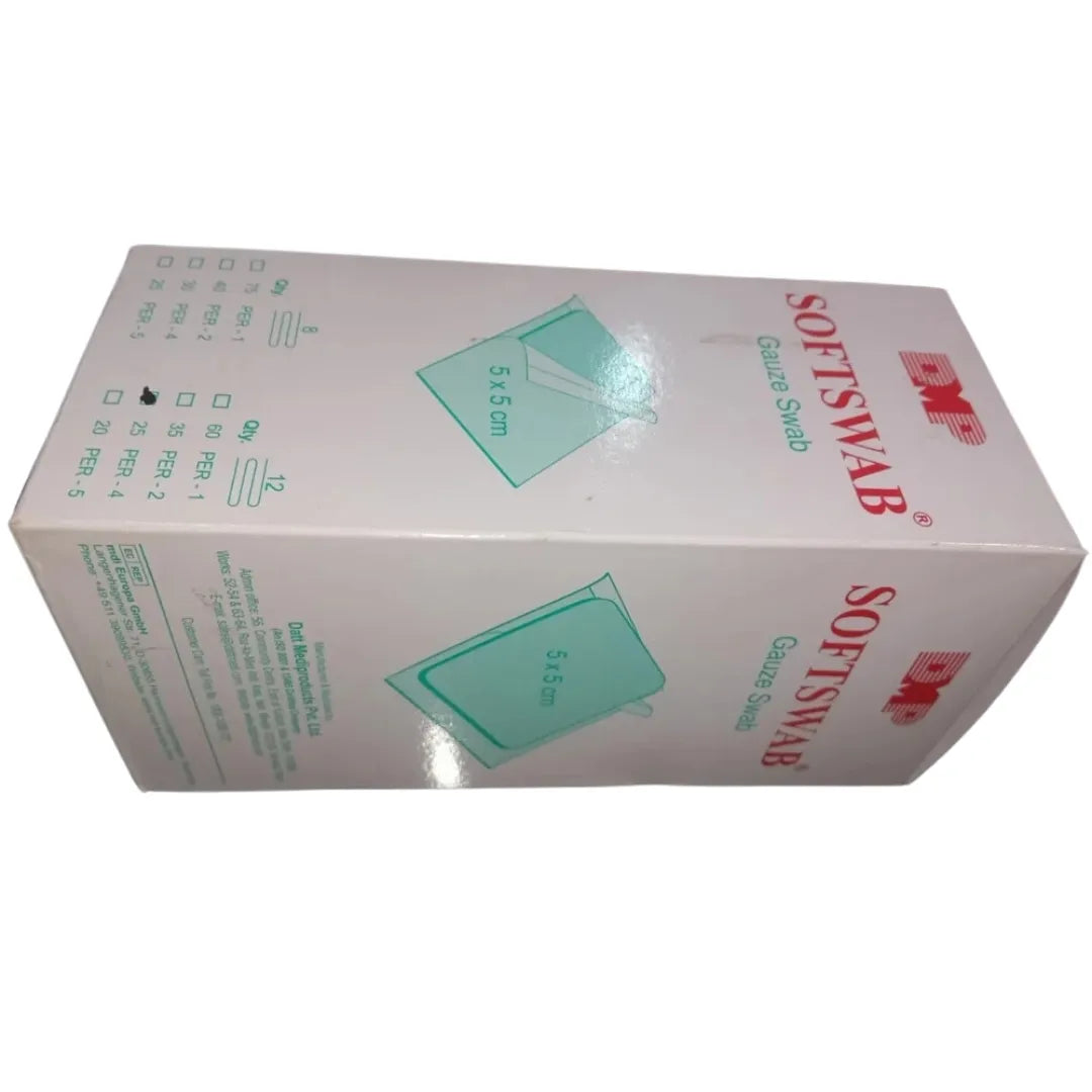 Buy Softswab Sterile Gauze Swabs 5cm x 5cm | Datt Medi