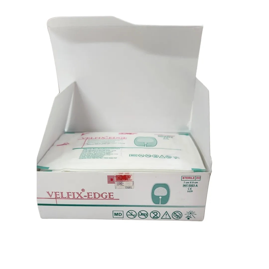 Datt Medi Velfix-Edge Transparent IV dressing with Border 7 cm x 9 cm