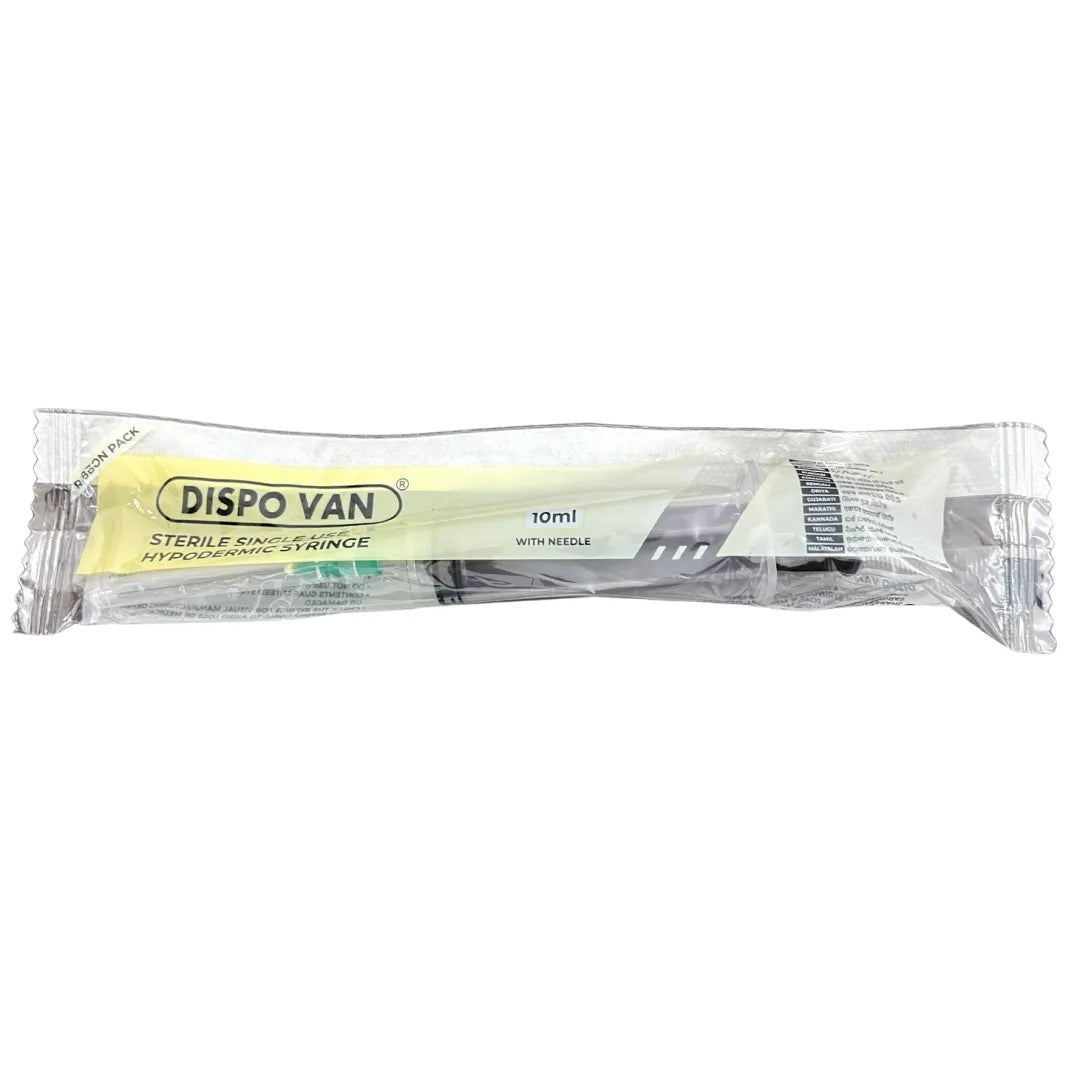 Buy Dispo Van 10ml Syringe with Needle - 50 Units Pack
