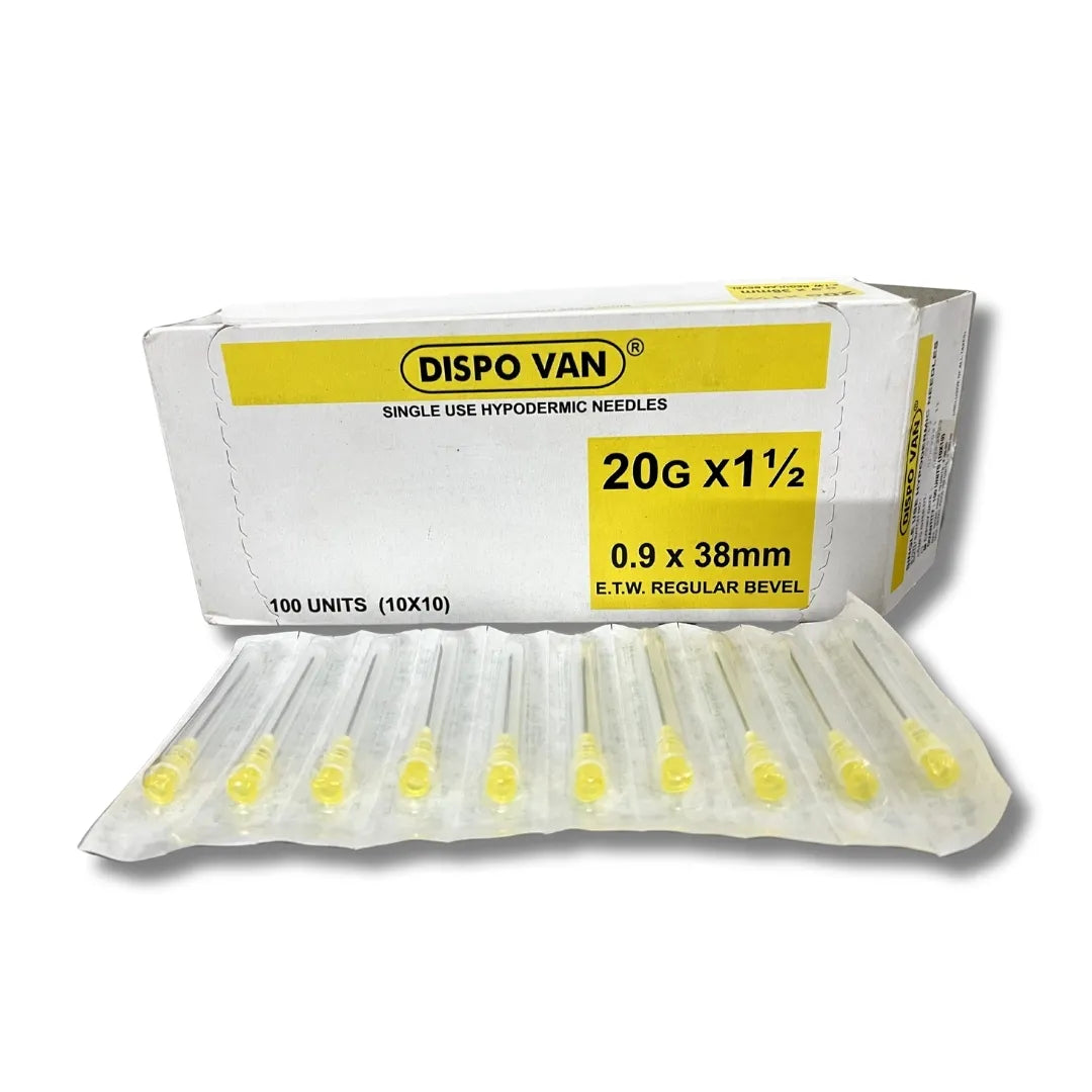 Dispo Van Hypodermic Needle - 20G*1.5 inch - 100 Units Pack | SurgiNatal