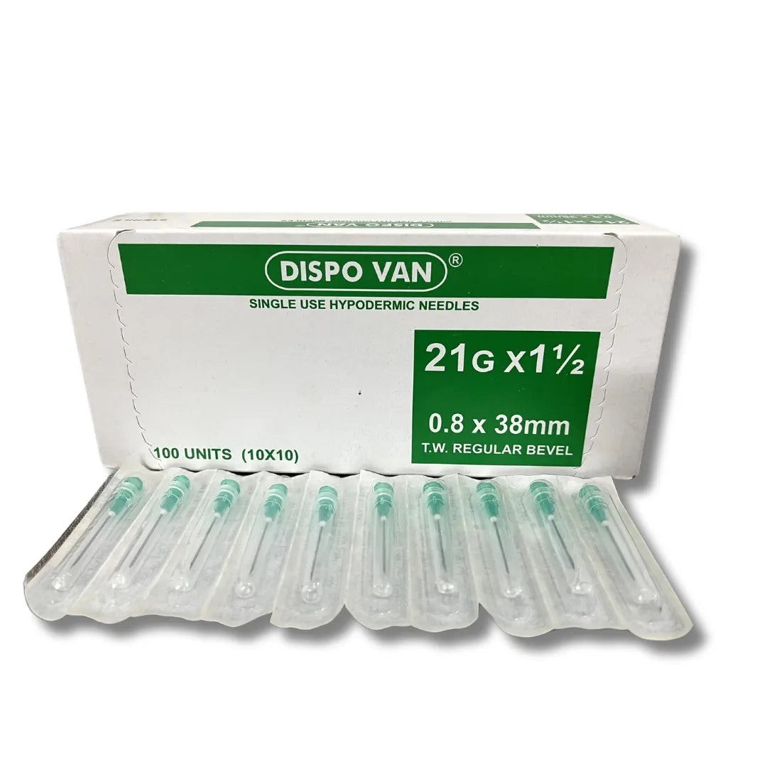 Dispo Van Hypodermic Needle - 21G*1.5 inch - 100 Units Pack | SurgiNatal