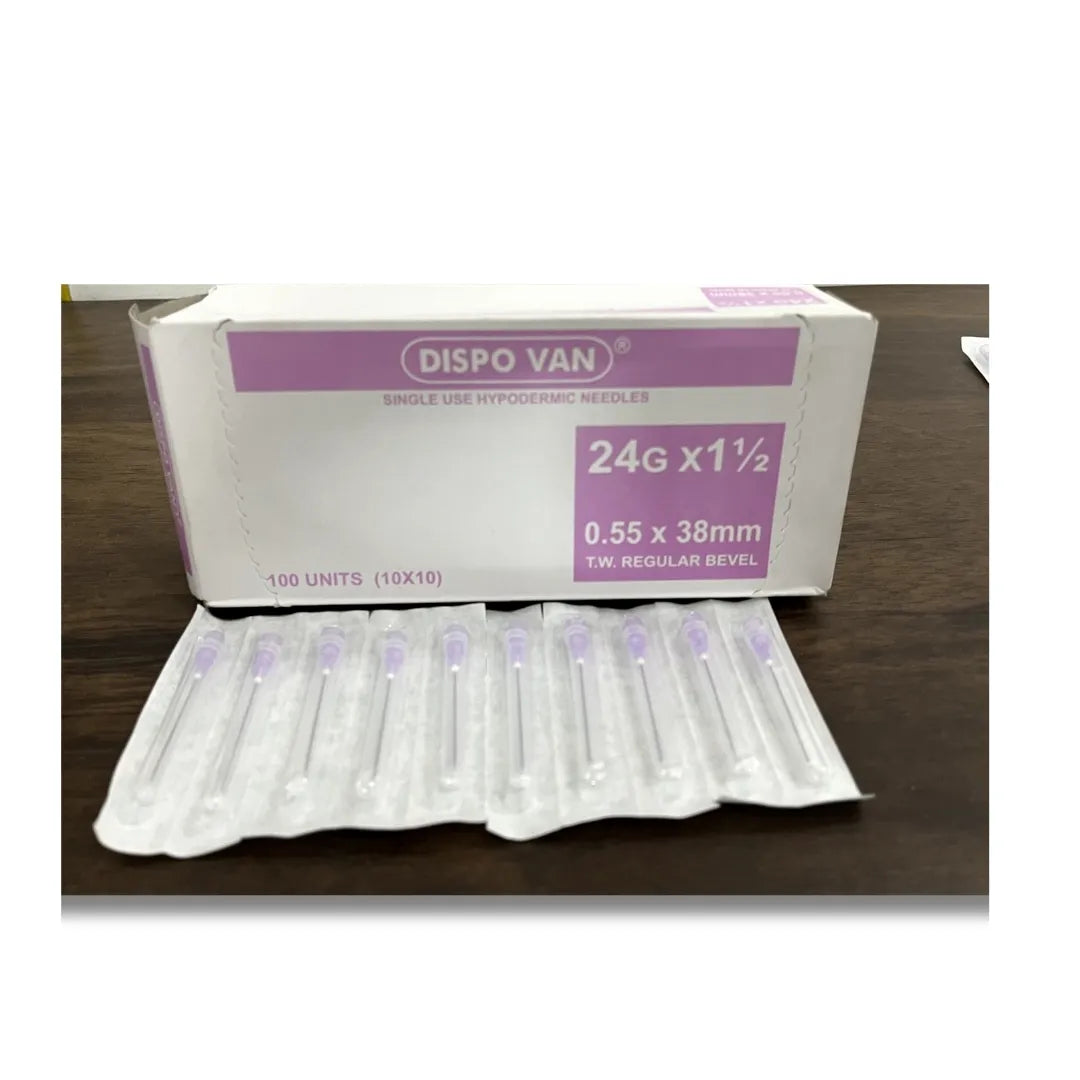 Dispovan Hypodermic Needle - 24G*1.5 Inch