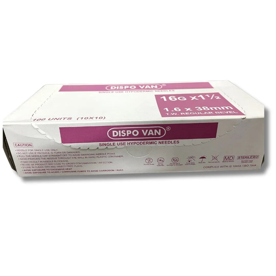 Dispovan Hypodermic Needle - 16G*1.5 inch