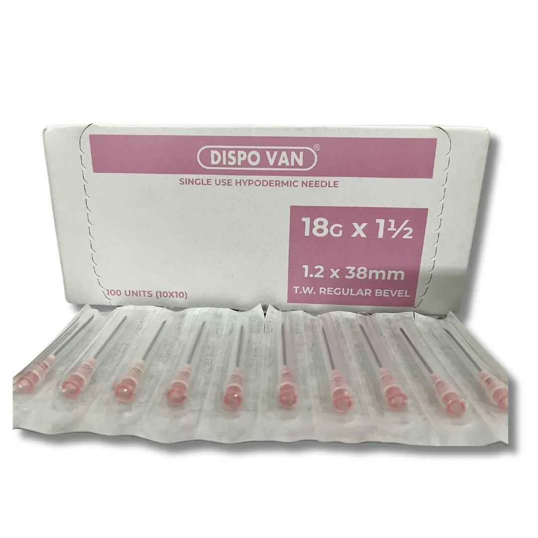 Dispovan Hypodermic Needle - 18G*1.5 Inch