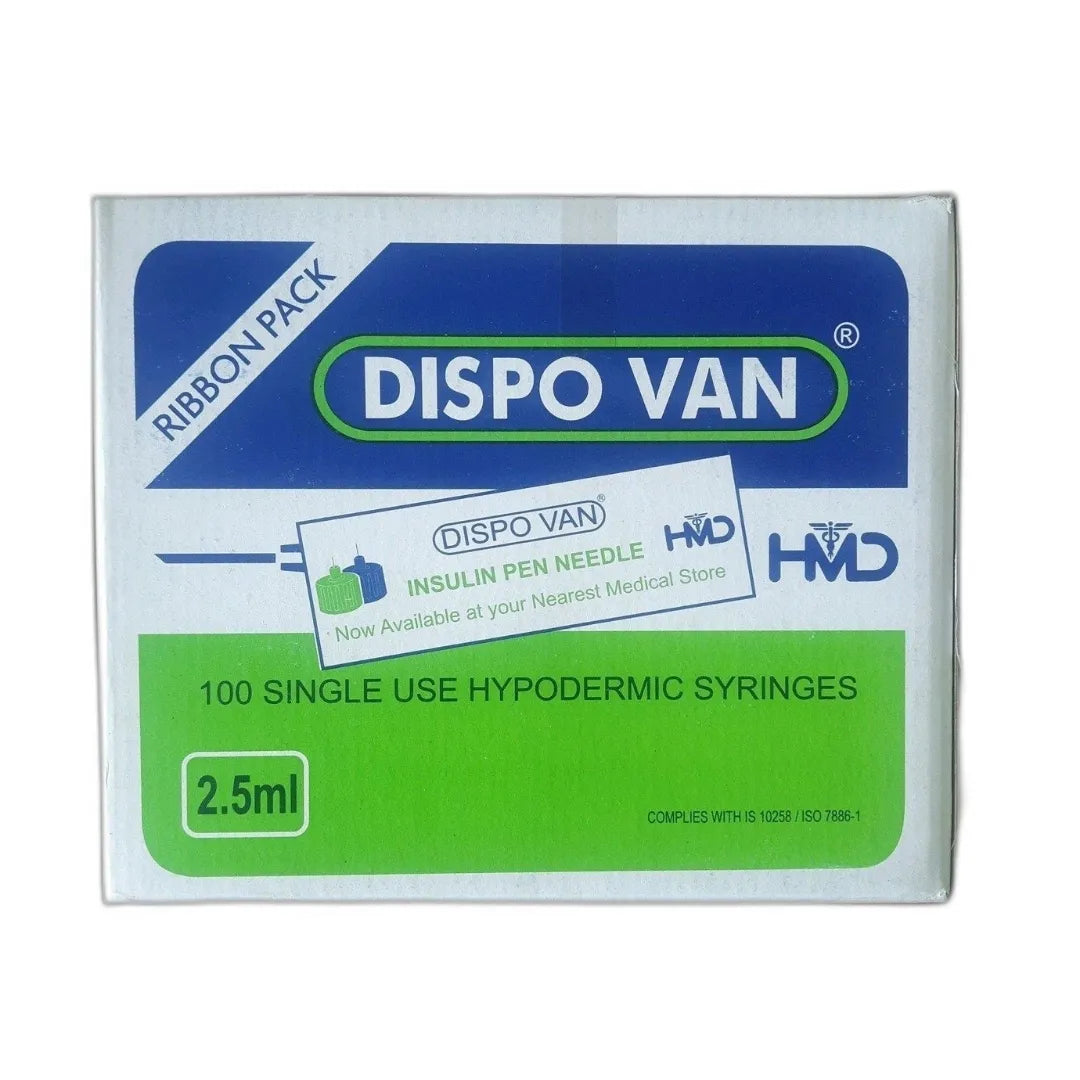 Dispovan Syringe 2.5ml (100 Units)
