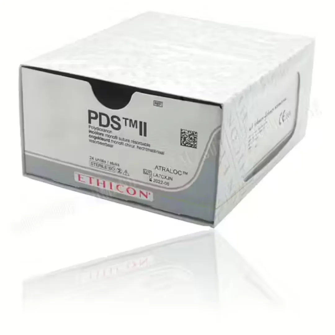 Ethicon PDS II Sutures USP 6-0, 3/8 Circle Cutting PC 1 Ethiprime - W9861T -12 Foils