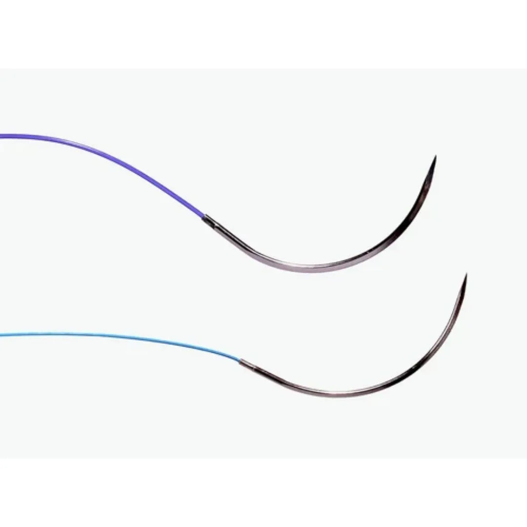 Ethicon PDS II Sutures USP 7-0, 3/8 Circle Taper Point BV-1 Double Needle - Z155H -12 Foils
