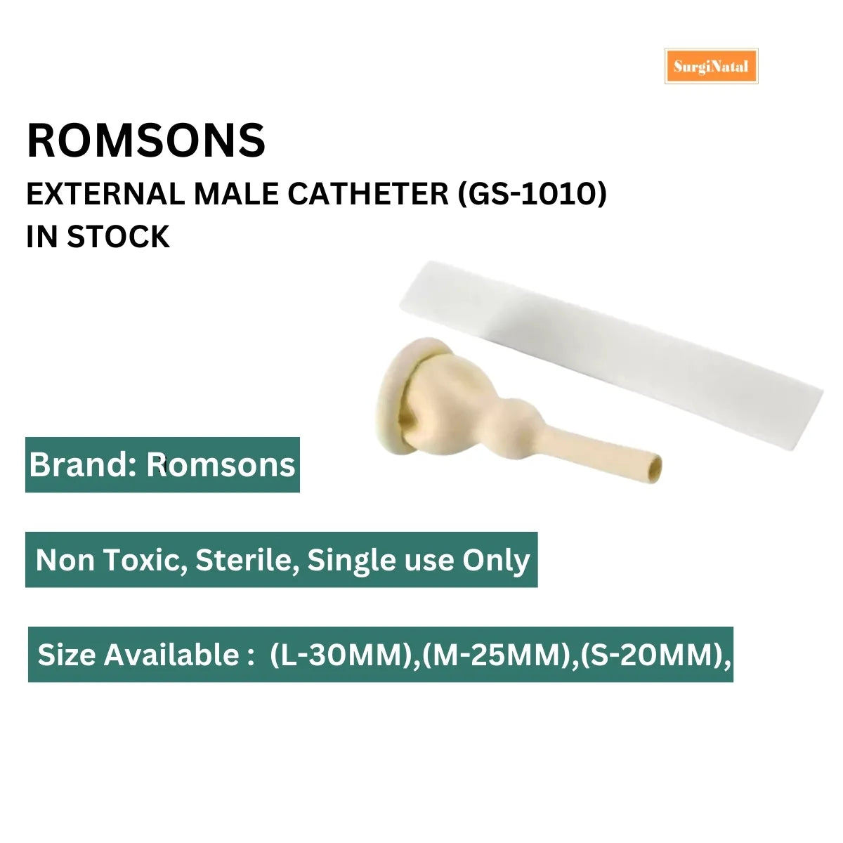 Buy Romsons External Male Catheter (GS-1010) Online